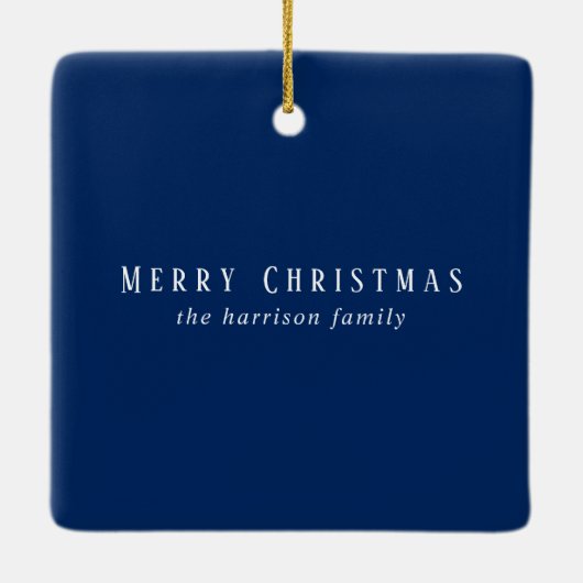 Het is een prachtige levenfoto met kerstfeest keramisch ornament (Achterkant)