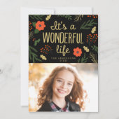 Het is een prachtige levensbloemenfoto feestdagenkaart (Voorkant)