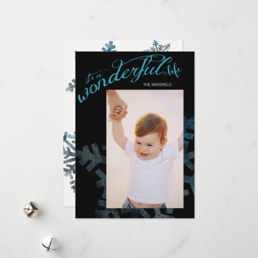 Het is een prachtige levensfoto feestdagenkaart (Voorkant / Achterkant in situ)