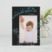 Het is een prachtige levensfoto feestdagenkaart (Staand voorkant)