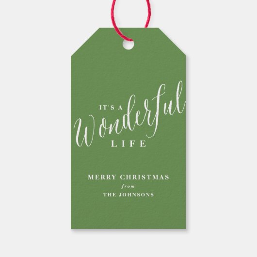 Het is een prachtige levensgewoonte cadeaulabel (Achterkant)