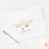 Het is een prachtige levenstekens met Gold Foil ke Ronde Sticker (Envelop)