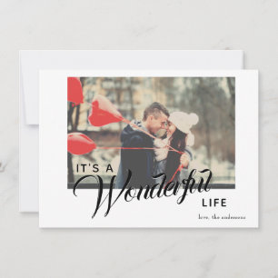 Het is een prachtige Life Holiday Photo Card Notitiekaartje