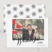 Het is een prachtige Life Holiday Photo Card Notitiekaartje (Voorkant / Achterkant)