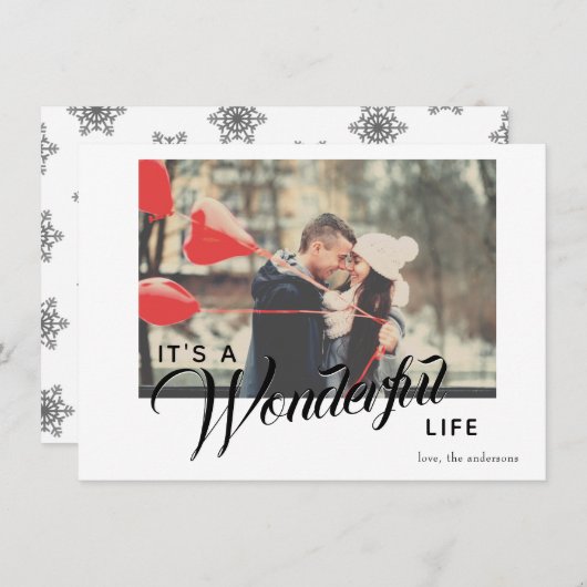 Het is een prachtige Life Holiday Photo Card Notitiekaartje (Voorkant / Achterkant)