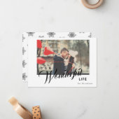 Het is een prachtige Life Holiday Photo Card Notitiekaartje (Voorkant / Achterkant in situ)