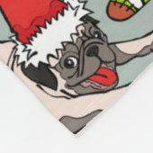 Het is een prettig kerstpatroon fleece deken (Hoek)