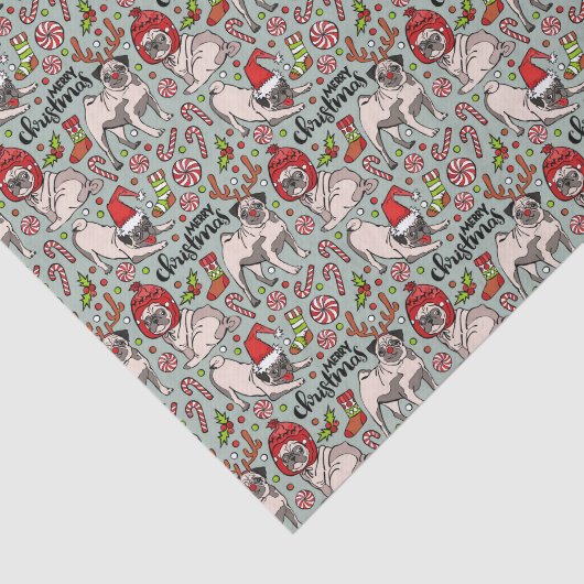 Het is een prettig kerstpatroon tissuepapier (Detail)