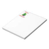 Het is een prettige kerstboom! notitieblok (Linkerzijde)