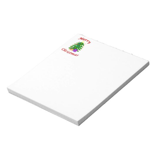 Het is een prettige kerstboom! notitieblok (Linkerzijde)