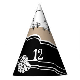 Het is een prettige verjaardag van een Beach Party Feesthoedjes