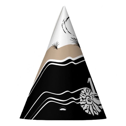 Het is een prettige verjaardag van een Beach Party Feesthoedjes (Links)