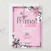 Het is een Prima Ballet Baby Shower Uitnodiging (Voorkant)