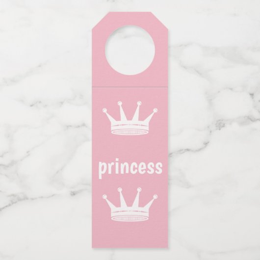 Het is een...prinses Gender Rekaleveer Feest Flessenhanger (Achterkant)