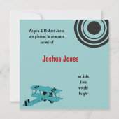 Het is een proefkoningskaart voor baby's aankondiging (Achterkant)