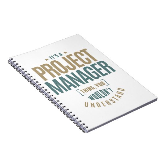 Het is een project manager ding notitieboek (Rechterzijde)