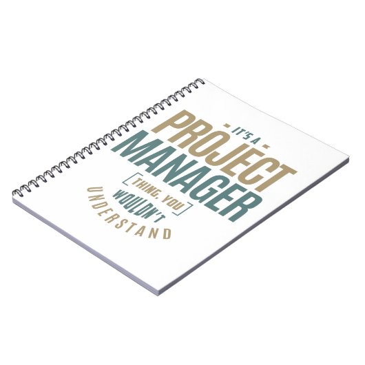 Het is een project manager ding notitieboek (Linkerzijde)