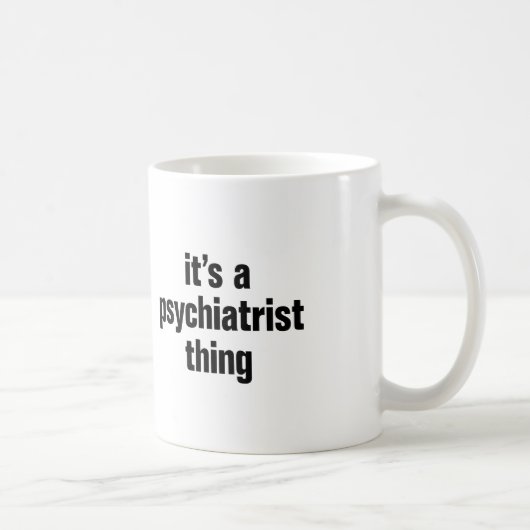het is een psychiatrisch iets koffiemok (Rechts)