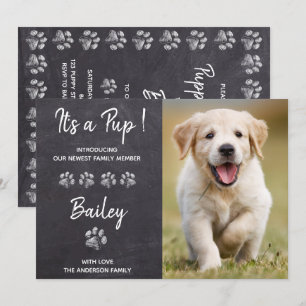 Het is een Pup New Pet Dog Puppy Shower Kaart