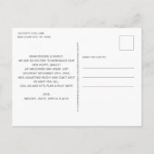 Het is een Pup New Pet Puppy Dog Aankondigingskaart (Achterkant)