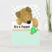 Het is een puppy! aankondiging (Voorkant)