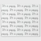 "Het is een puppy." Verpakkingspapier Cadeaupapier (Vlak)
