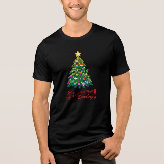 Het is een raar kerstfeest, lieverd! Tri-Blend shirt (Voorkant)