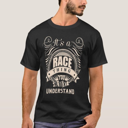 Het is een RACE Ding T-shirt (Voorkant)