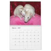 Het is een Rat World Calendar 2016 Kalender (Feb 2027)