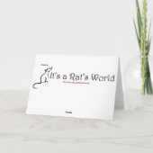 Het is een Rat's World Easter Card2 Feestdagen Kaart (Achterkant)