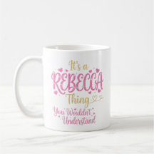 Het is een Rebecca-ding Roze Goud Vrouwen Cadeau