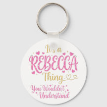 Het is een Rebecca-ding Roze Goud Vrouwen Cadeau