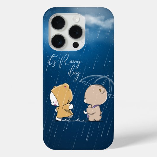 Het is een regenachtige dag |  Case-Mate iPhone case (Achterkant)