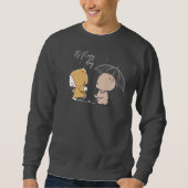Het is een regenachtige dag | Heren sweatshirt (Voorkant)