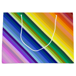 Het is een regenboogfeest, multi-gekleurd streeppa groot cadeauzakje
