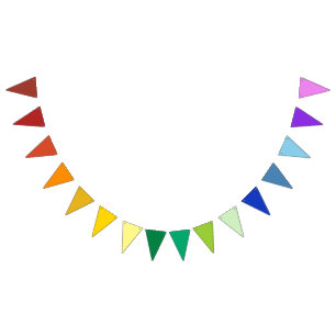 Het is een regenboogfeest, veelkleurig vast patroo vlaggetjes