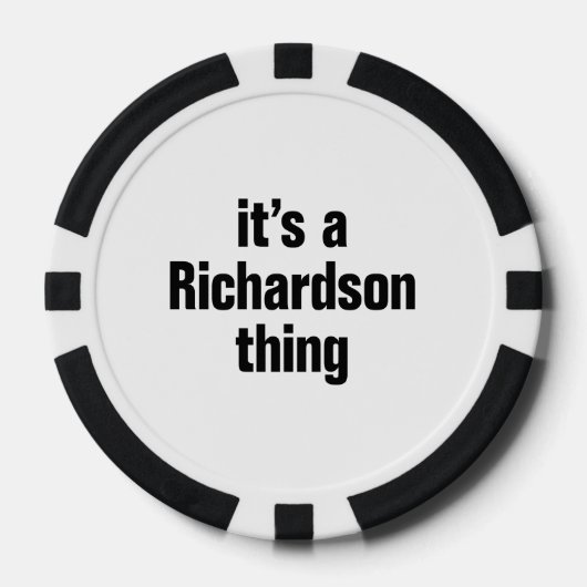 het is een richardson zaak poker chips
