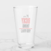 Het is een Ricky ding dat je naam niet zou begrijp Glas (Achterkant)