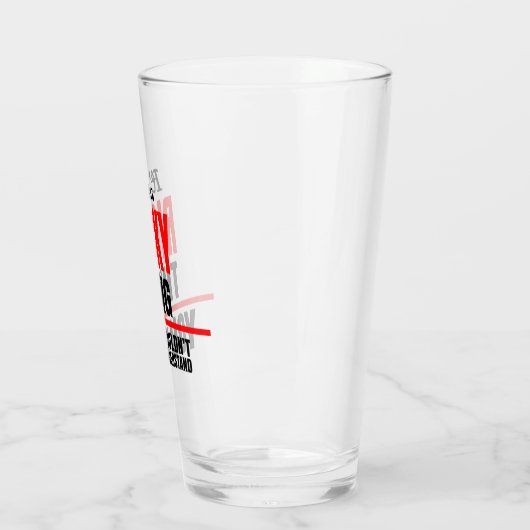 Het is een Ricky ding dat je naam niet zou begrijp Glas (Links)