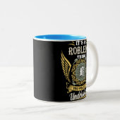 Het is een Robledo ding dat je niet kon begrijpen Tweekleurige Koffiemok (Voorkant rechts)