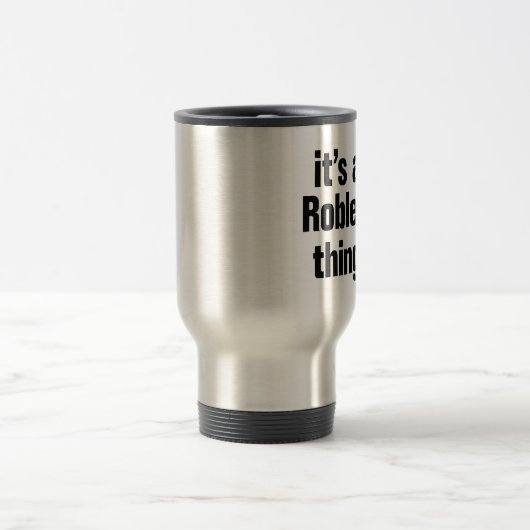 het is een Robles-ding Reisbeker (Center)