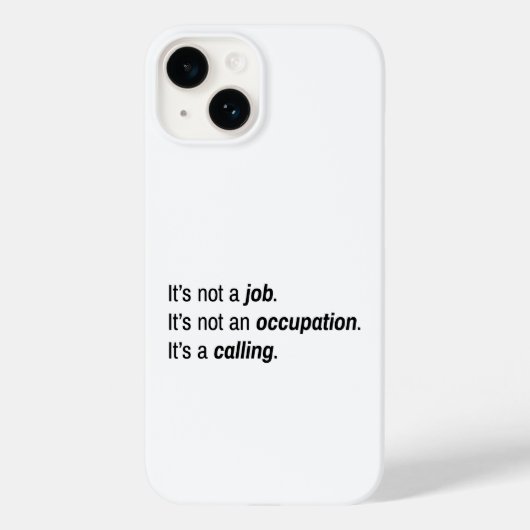 Het is een roepende iPhone Case (Achterkant)