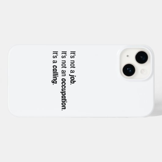 Het is een roepende iPhone Case (Achterkant (horizontaal))