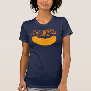 Het is een rommelige Bun en Pumpkin Spice soort da T-shirt