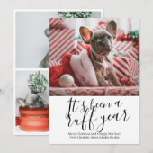 Het is een roofjaar geweest, gepersonaliseerd kers feestdagenkaart (Voorkant / Achterkant)