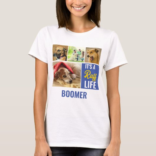 Het is een roofleven persoonlijke Dog Pet Photo Co T-shirt (Voorkant)