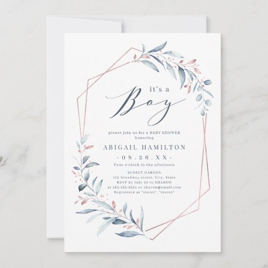 Het is een roos van de jongen gouden Blauwe Greene Kaart (Voorkant)