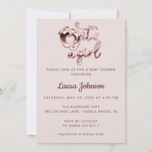 Het is een Roos van het van de Aangepaste Foto va Kaart (Voorkant)