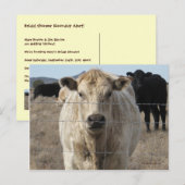 Het is een Roundup! Rundvee - Western "Save the Da Aankondigingskaart (Voorkant / Achterkant)