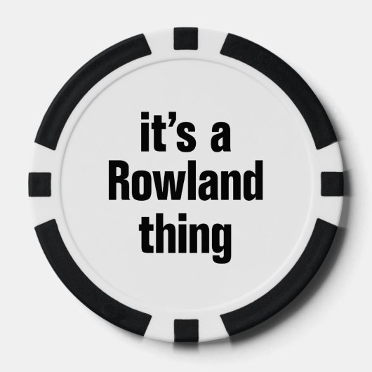 Het is een Rowland ding Poker Chips (Voorkant)